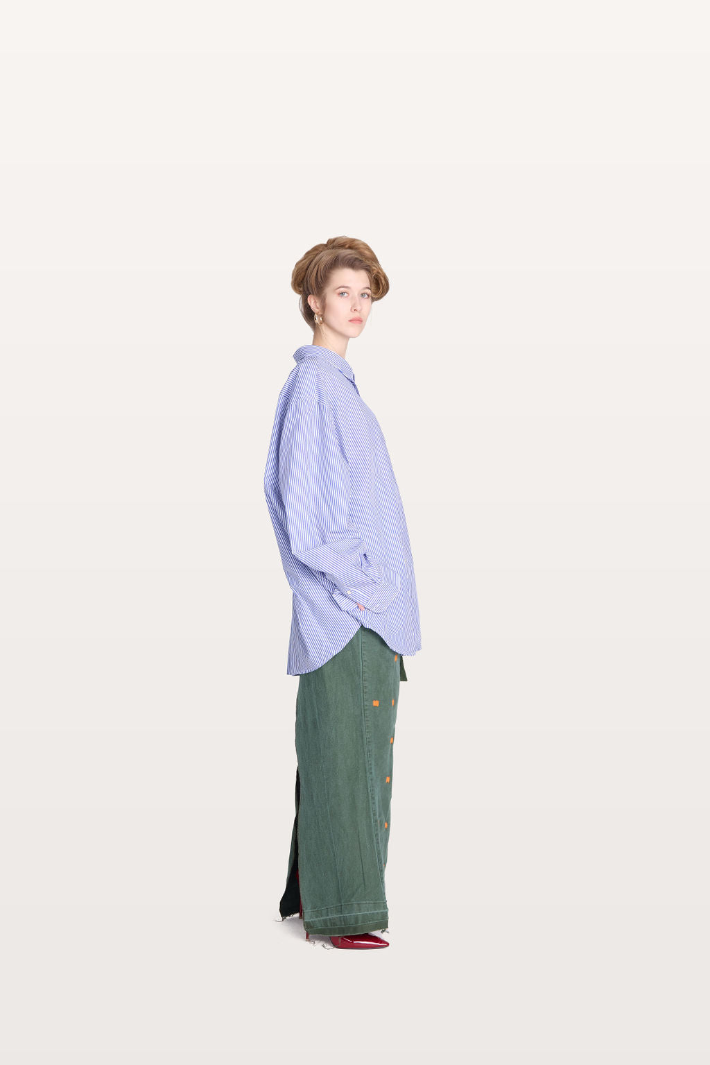 Oversize orange locker loop shirt