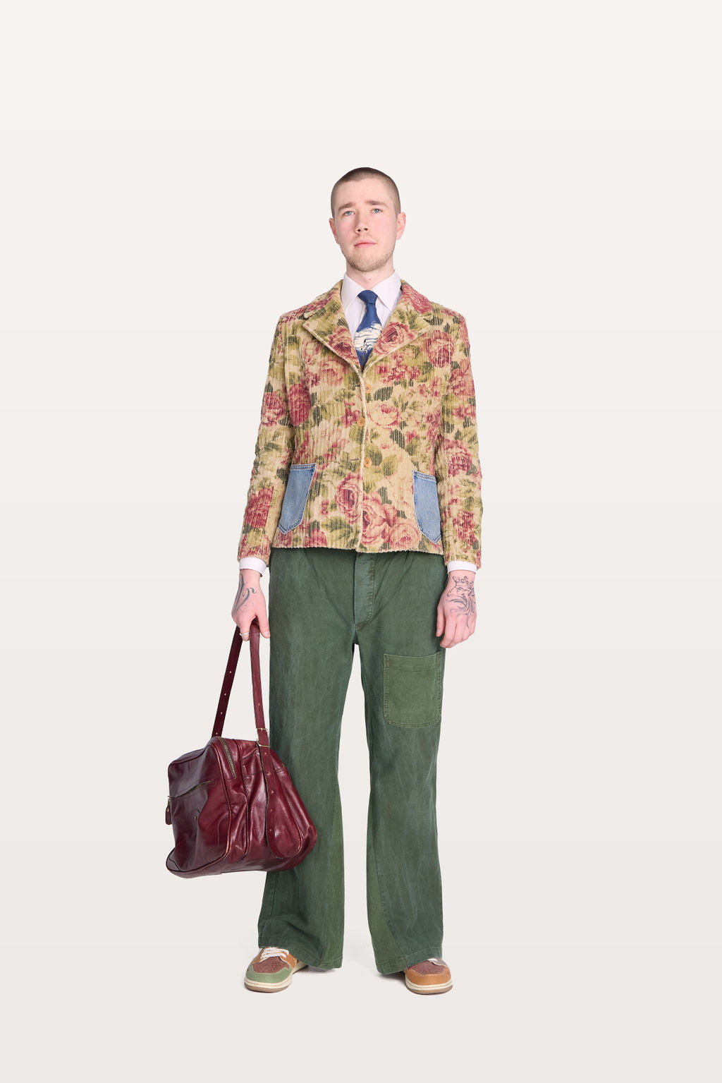 Unisex floral blazer