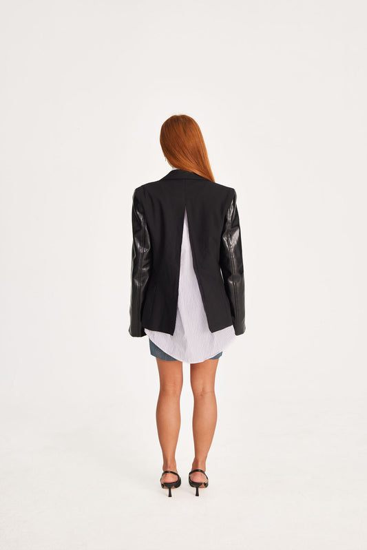 Open back blazer